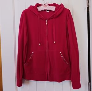 Level Eight Red Full Zip Hoodie